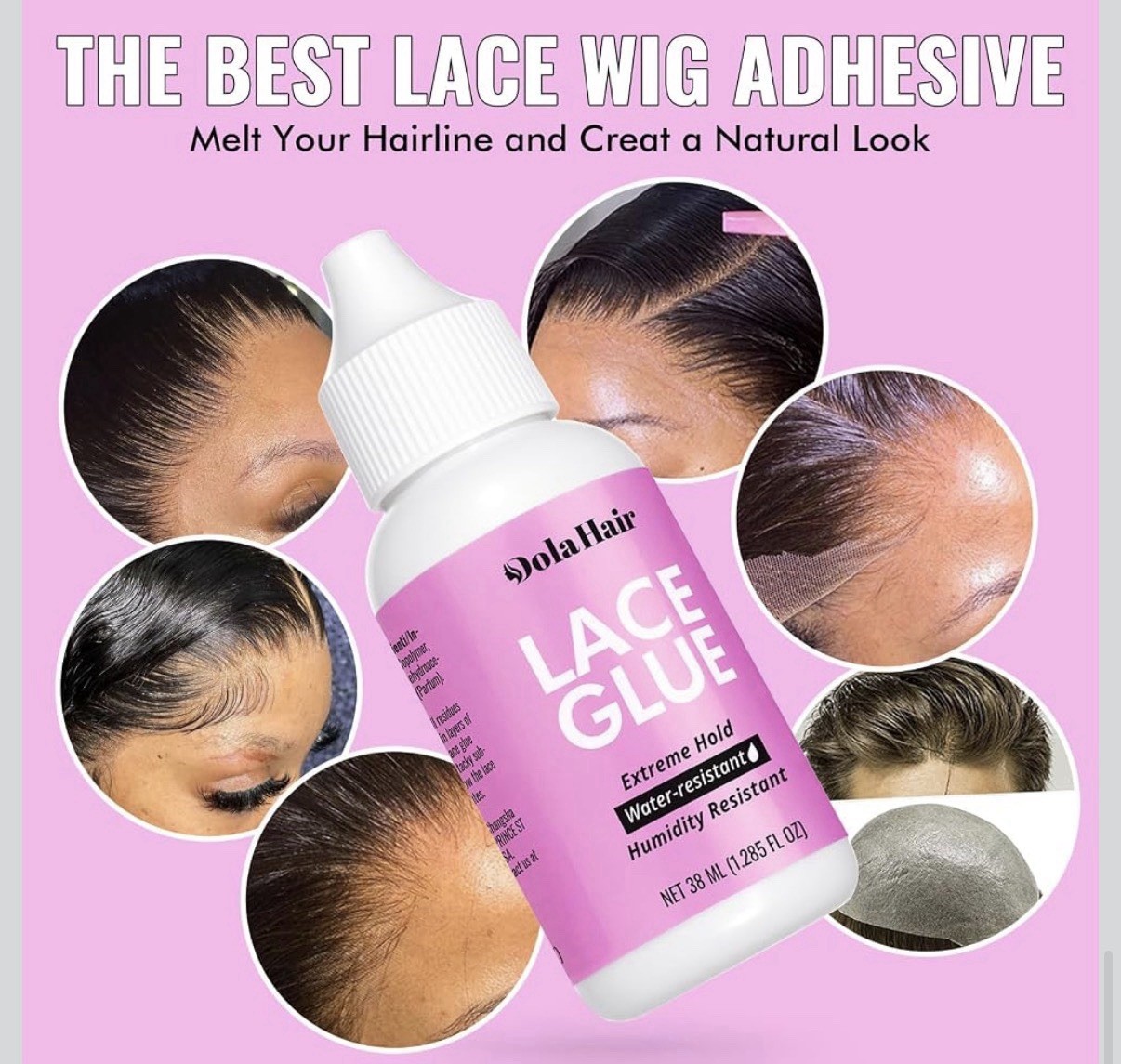 Dolahair Electric Hot Comb Wig Installation Kit 9 Pc Lace Melt Bands Glue NEW