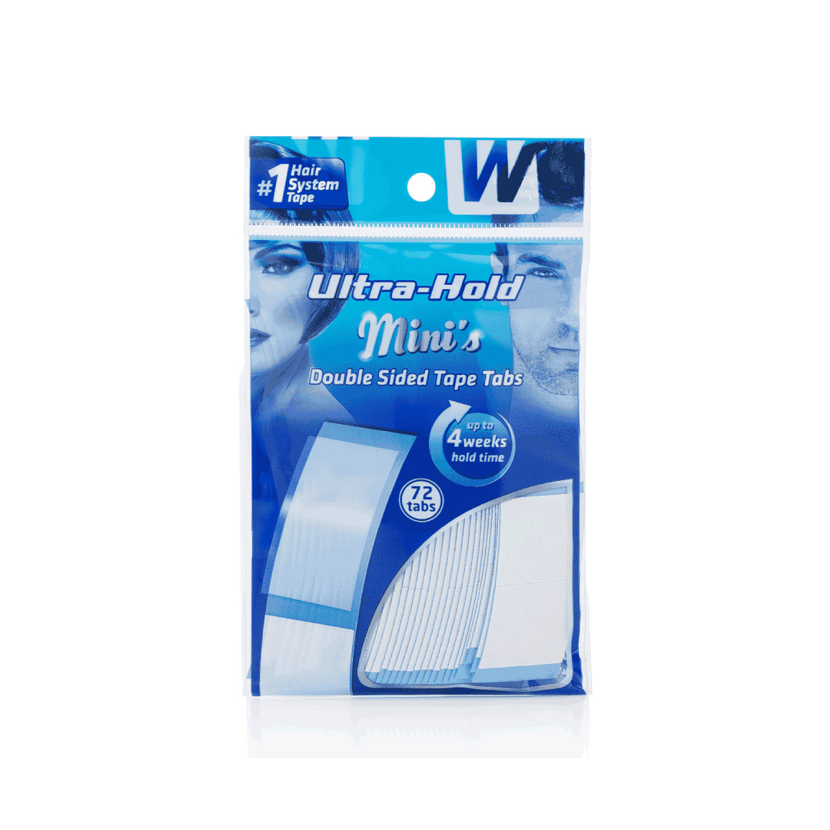 Walker Ultra Hold Wig, Toupee, Hairpiece Tape Mini’s Double Sided Tape 72 Tabs