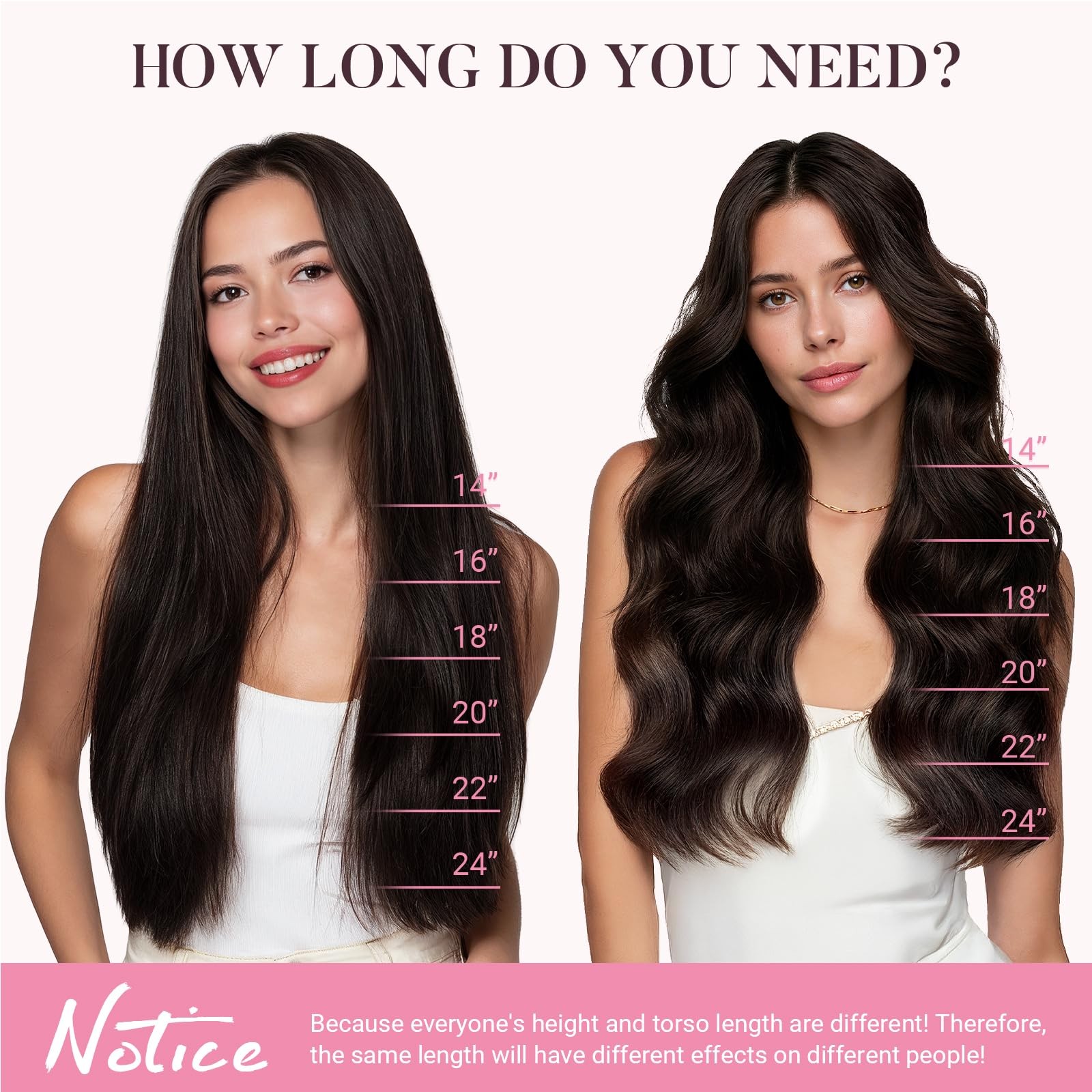 MAXITA 70g Clip-in Human Hair Extensions Balayage Dark Brown Mixed 5pcs