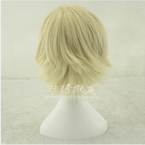 Bleach Anime Urahara Kisuke Cosplay Short Hair Harajuku Wigs Hairpiece
