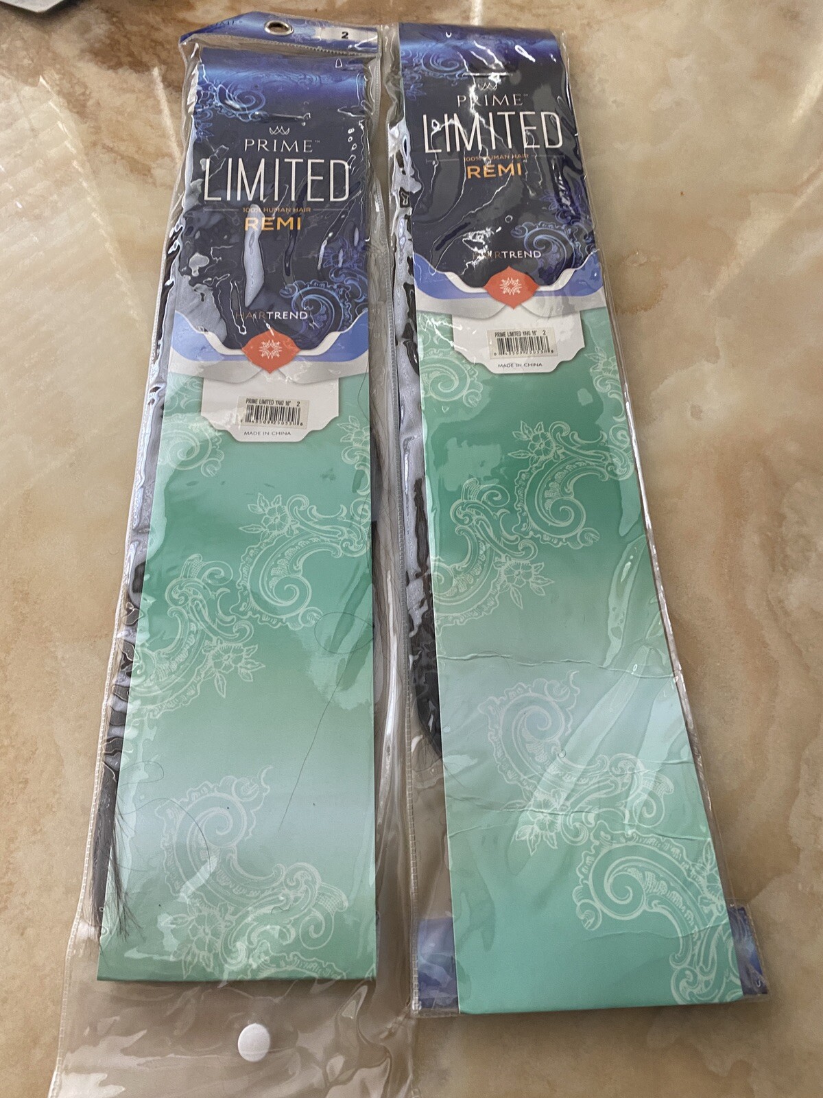 REMI PRIME LIMITED 100% HUMAN HAIR SOFT YAKY WEAVE-16 LOT 2 COLOR 2 TANGLE FREE