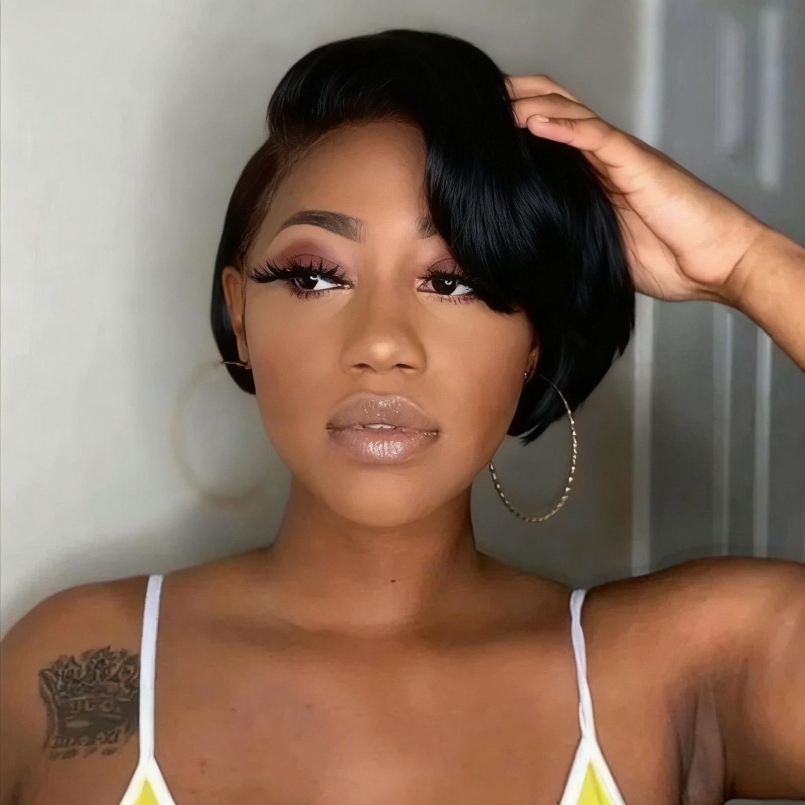 6inch Short Pixie Cut Wig 13×4 Lace Front Wigs 100% Human Hair