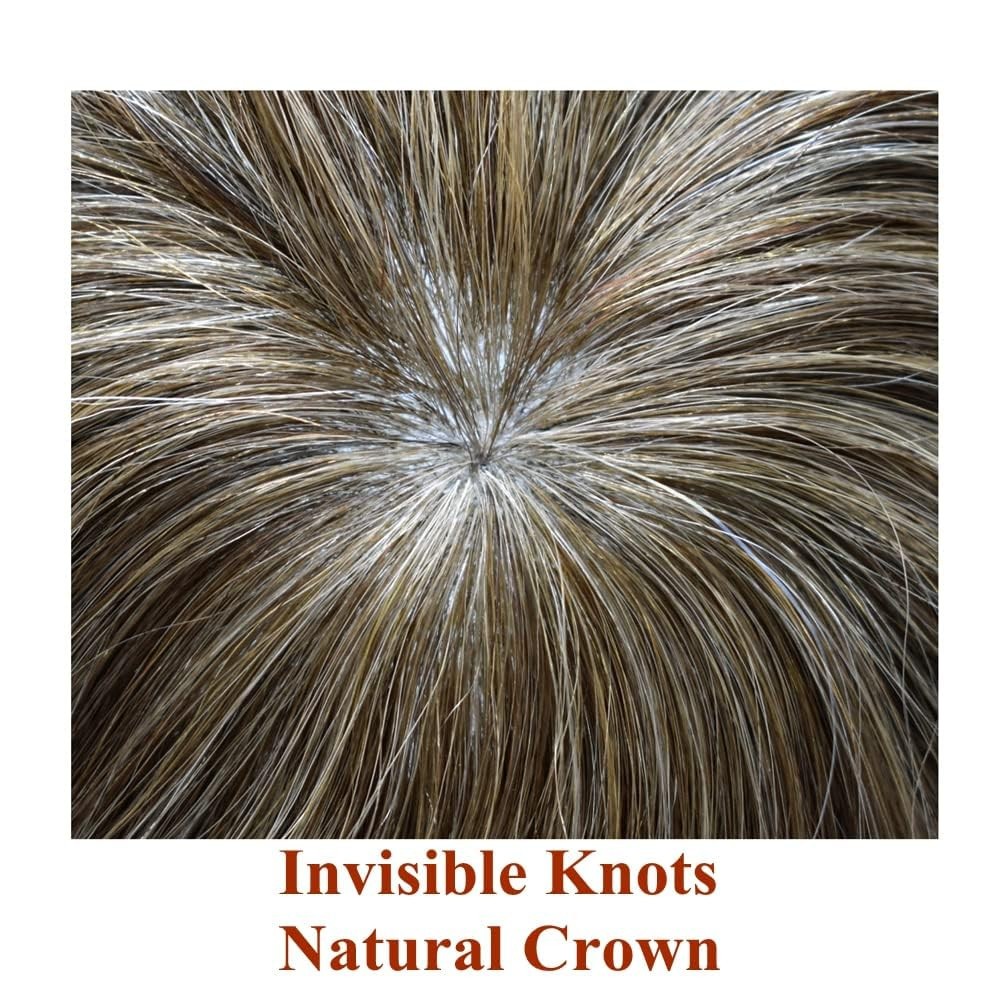 Mens Toupee Human HairSystems Full Poly Thin Skin HairPiece Replacement SystemUS