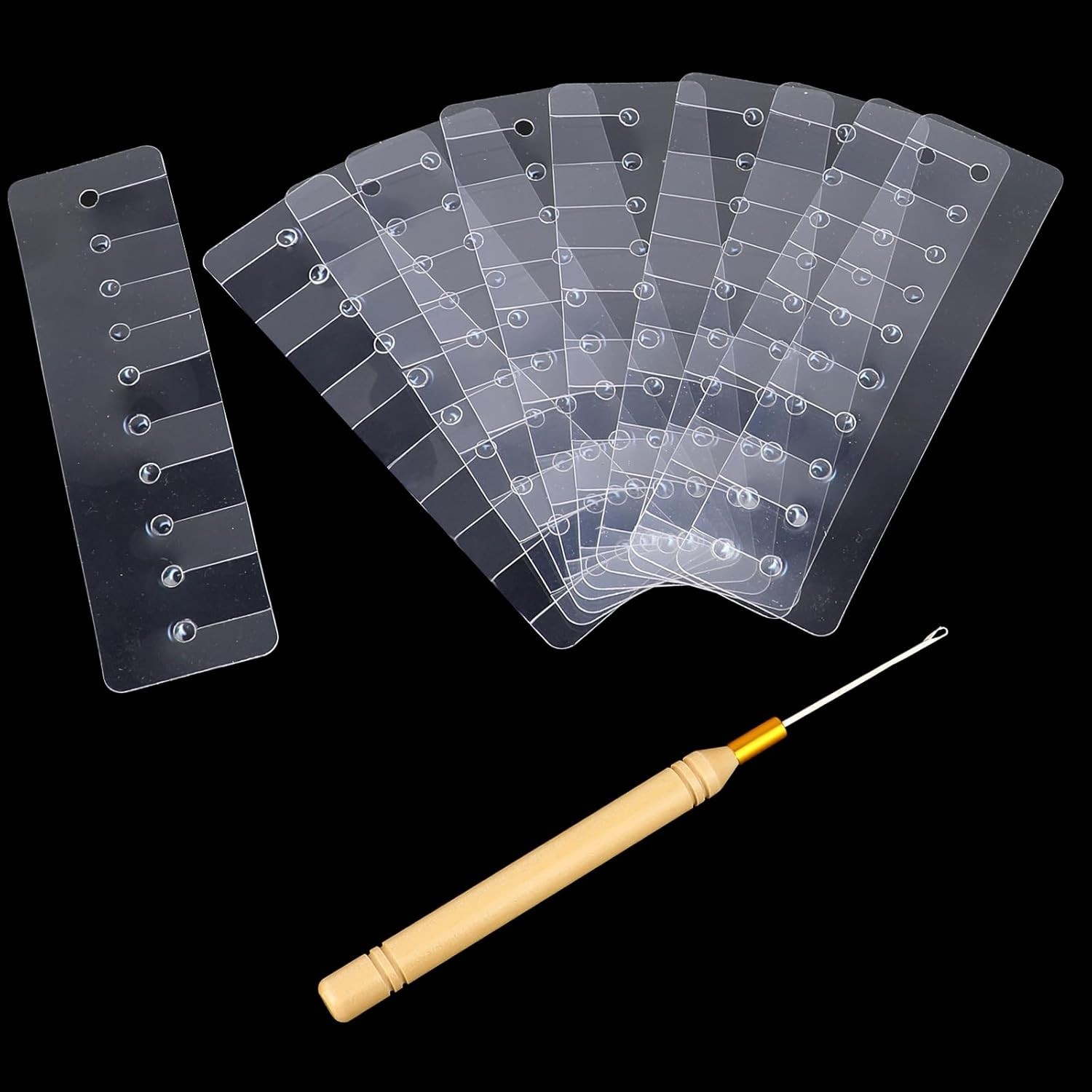 Heat Shield Guards For Hair Extension Multi Hole Shield Spacers Fusion Glue
