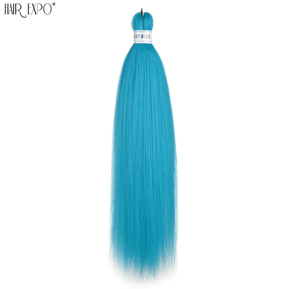 26Inch Easy Braids Synthetic Hair Colorful Pre Stretched Extensions Jumbo Ombre