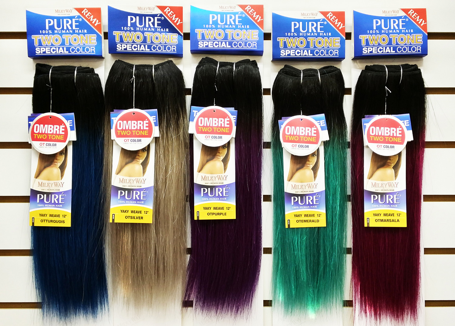 PURE YAKY WEAVE BY MILKYWAY 100% HUMAN HAIR EXTENSION 8″ 10″ 12″ 14″ 16″
