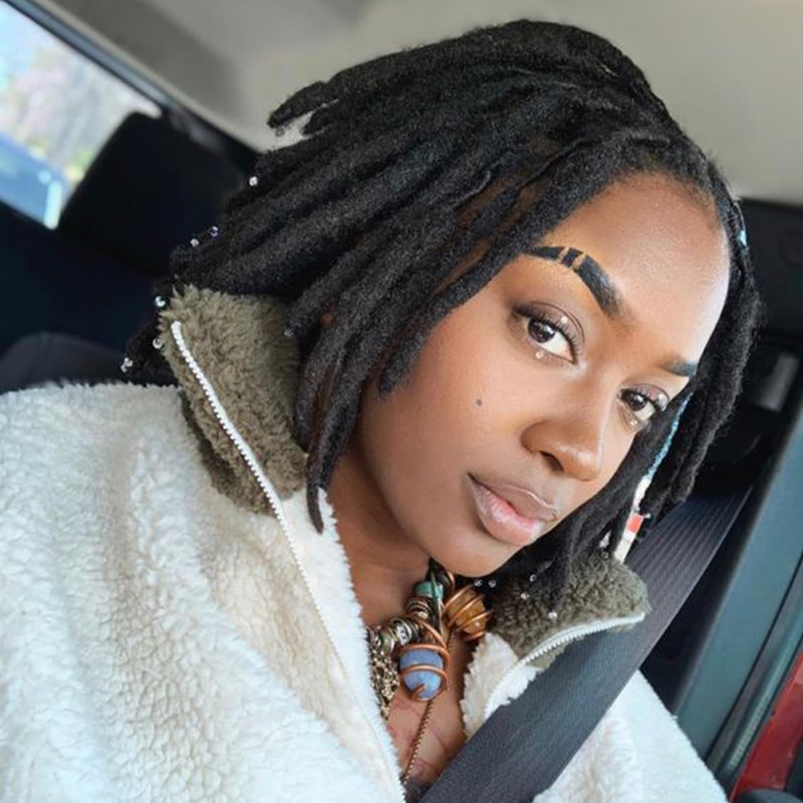 100% Real Human Hair Loc Extensions Full Handmade Permanent Locs For Women Me…
