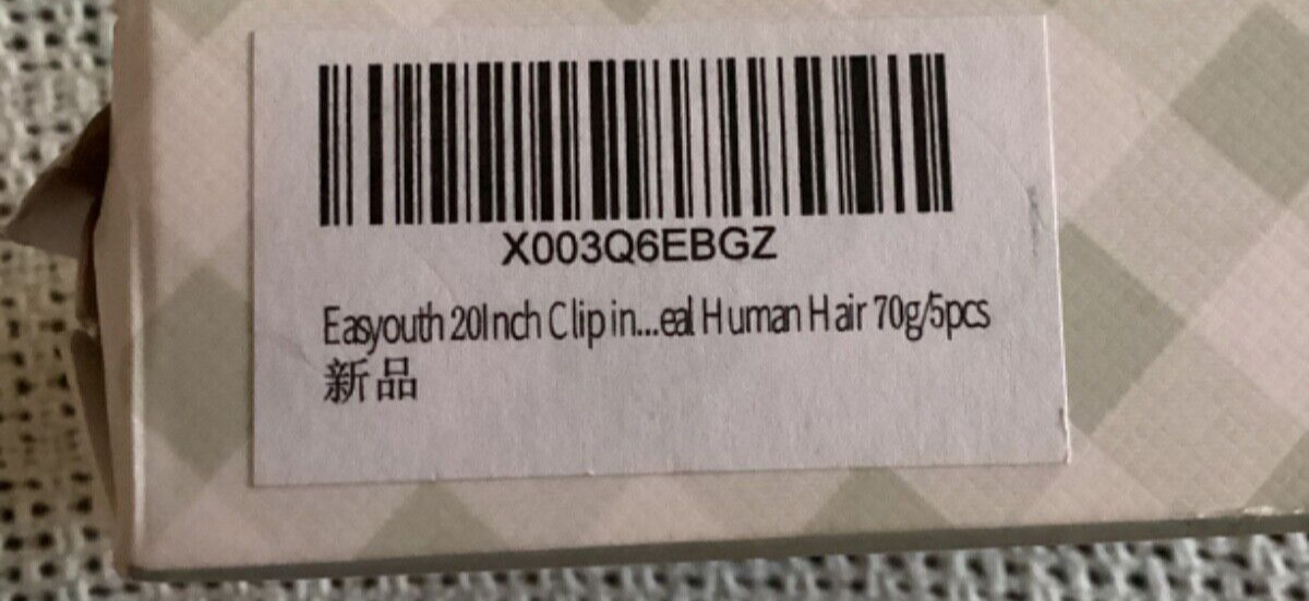 Easyouth Ombre Clip in Human Hair, 20 Inch, 5 Pieces, 70 grams, Brown to Blonde