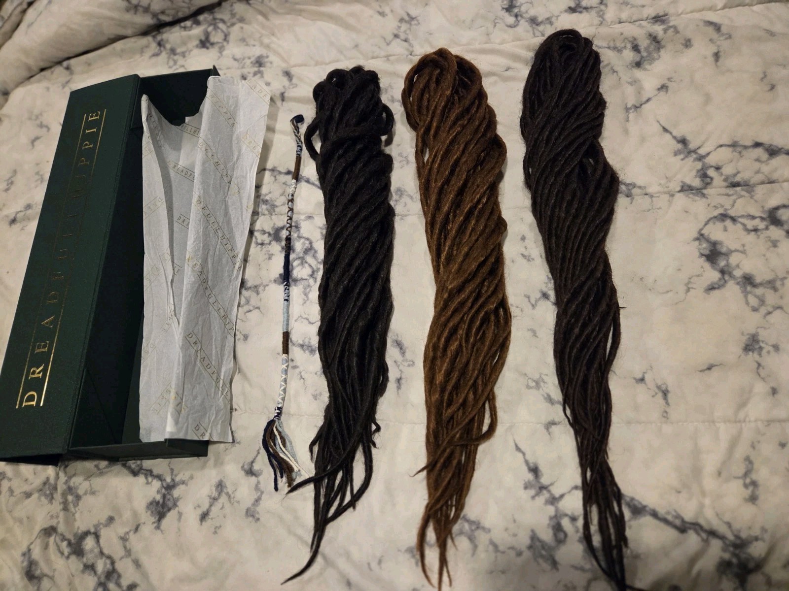 Dreadfull Hippy Dreadlock Extensions, Dainty/Regular Sized Double Ended