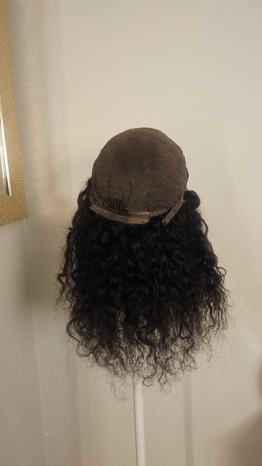 High-Quality Regular Top 18 To 20 ” Black Wavy 150% Virgin Human Hair Lace Wig