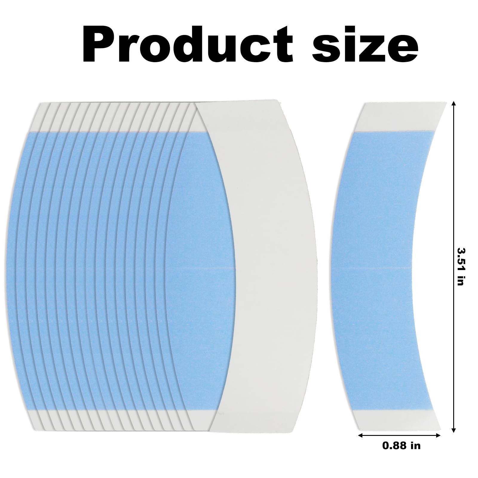 36PCS Blue Double Sided Wig Tape for Lace Front Wigs – Strong Hold Waterproof…