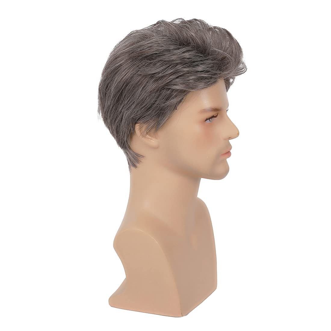 Men’s Short C Wig 6in Full Wig Party Cosplay Heat Resistant Synthetic
