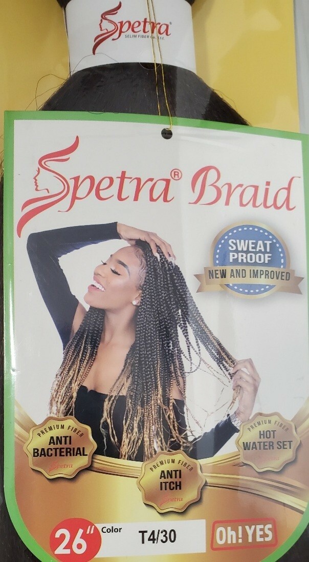[3 PACKS] PRE-STRETCHED EZ BRAID OH YES HAIR SPETRA SYNTHETIC 26INCH T430