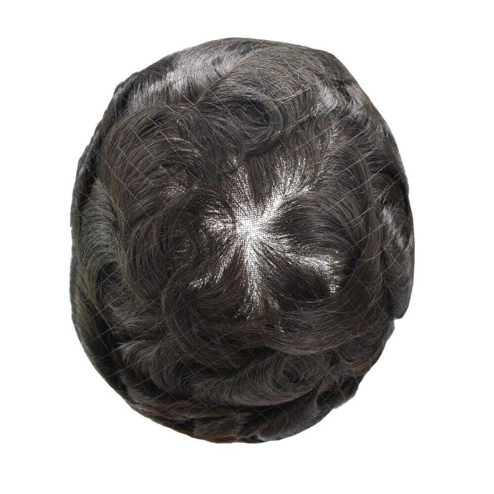Full French Lace Hair Replacement System For Man Swiss Lace Men Toupee hairpiece