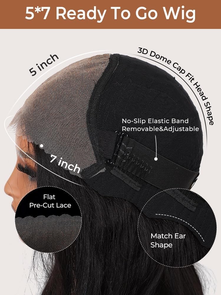 18 Inch Body Wave Lace Front Wig – Glueless, Pre-Plucked, Ready to Wear, Human H