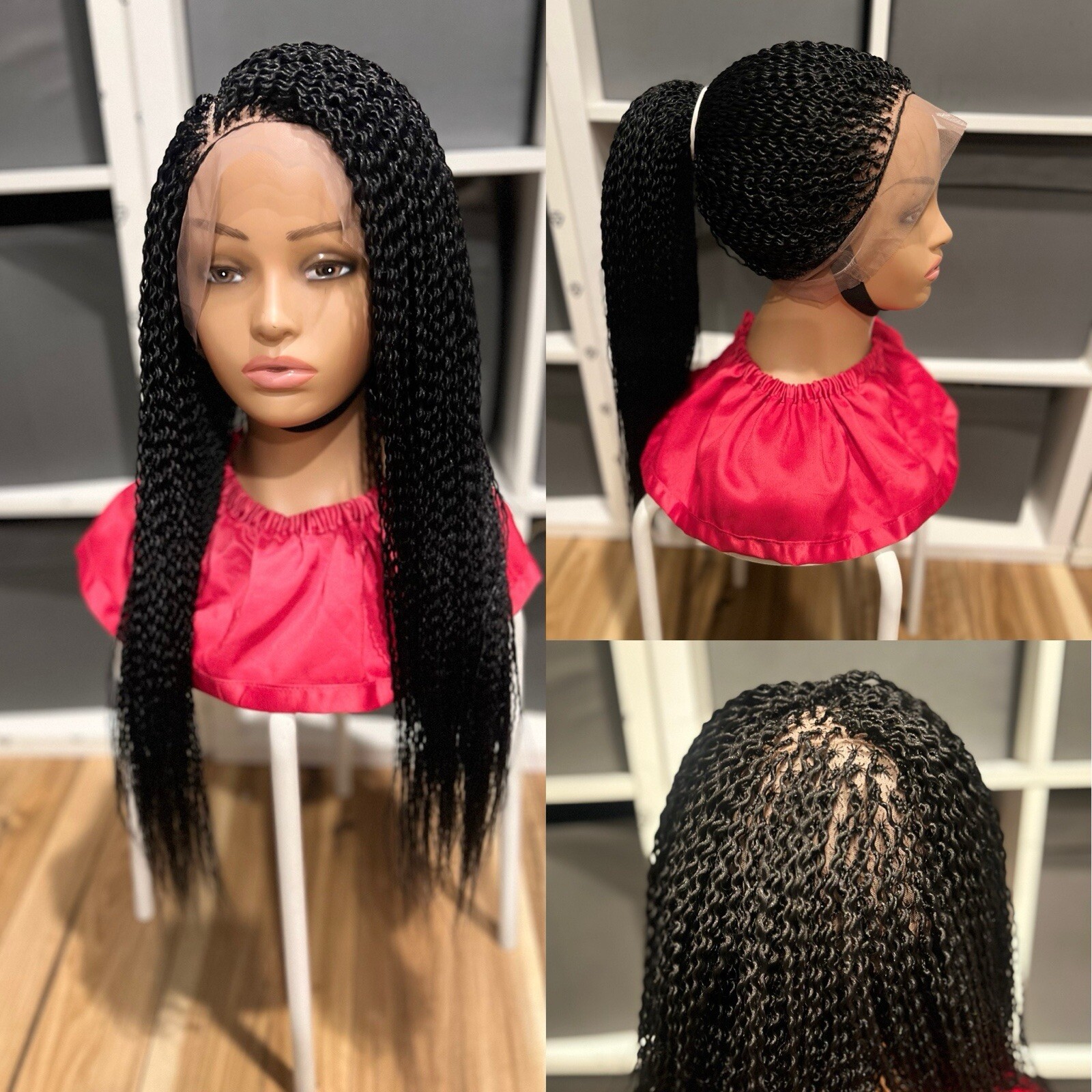 Braided Wig.watermelon Wig . Made On A Full LaceLength Is 26”long. Ready To Ship