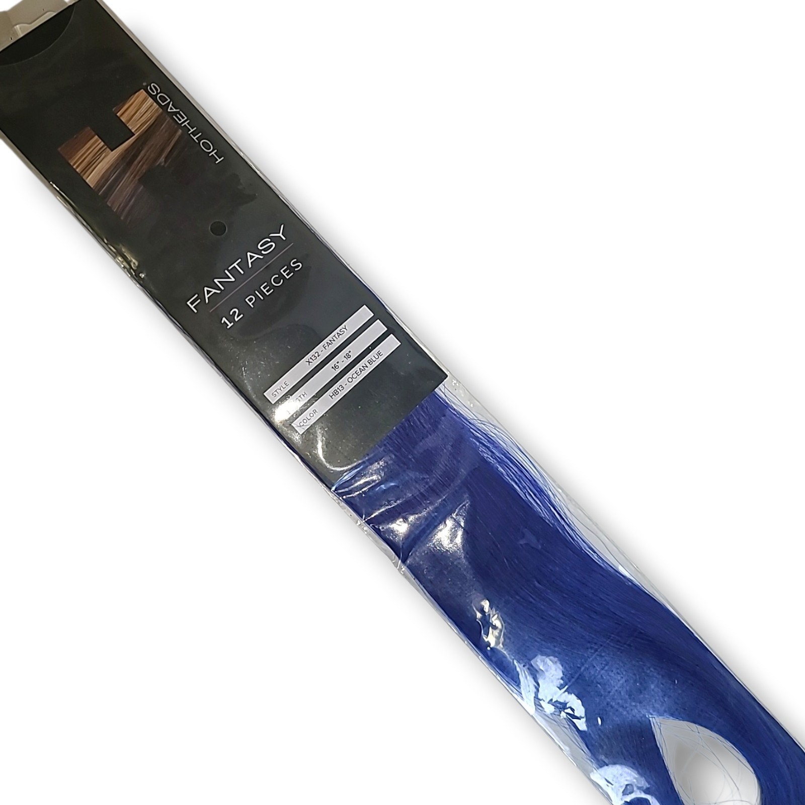 Hotheads X132 Fantasy Hair Extensions 12 Pcs Tape 16″-18″ Color HB13 Ocean Blue