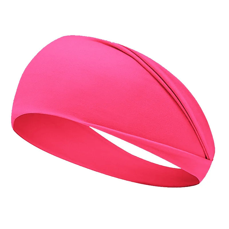 Fluorescent Sport Headband Yoga Sweat Absorbing Wide Elastic Hairband