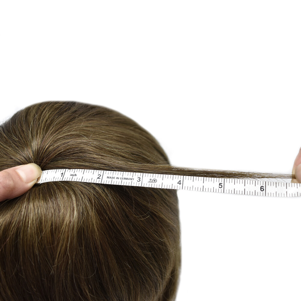 Mens ToupeeFull Poly Skin Injected PU Human Hair System Replacement Wig for Men
