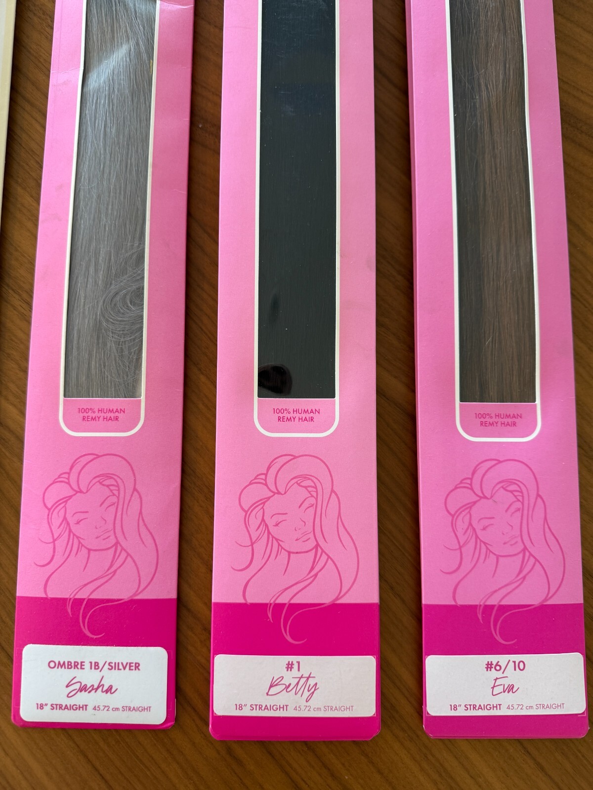 BABE 100% Human Remy Hair Tape In Pro Extensions 10 Welts 18″ Straight