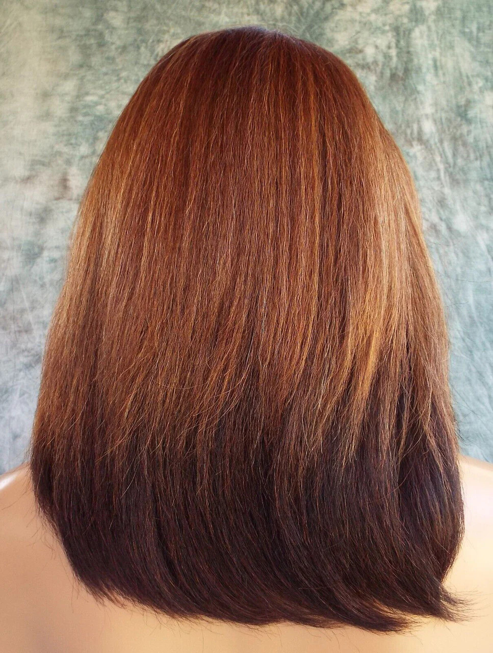 LACE FRONT LACE C PART YAKI LAYERED COLOR CHESTNUT GORGEOUS SEXY US SELL 1128
