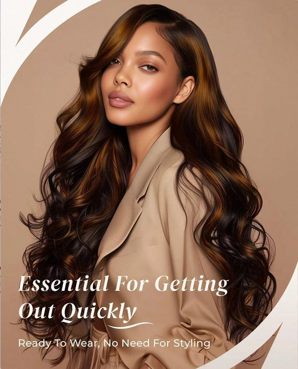 Brazilian Virgin Human Hair 5×5 Boyd Wave Human Hair Ombre 1B/30 Lace Front Wigs