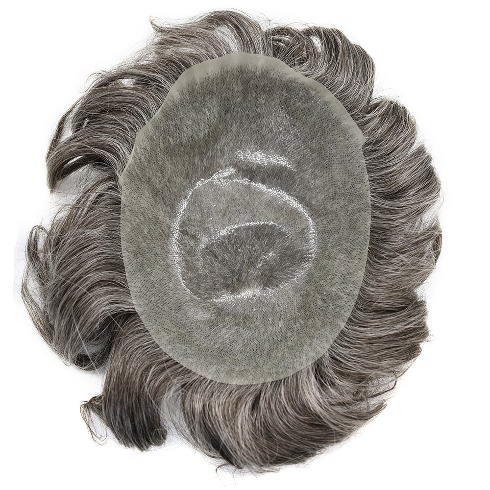 Ultra Thin Skin Mens Toupee Hairpiece Invisible Poly PU Hair Replacement Systems