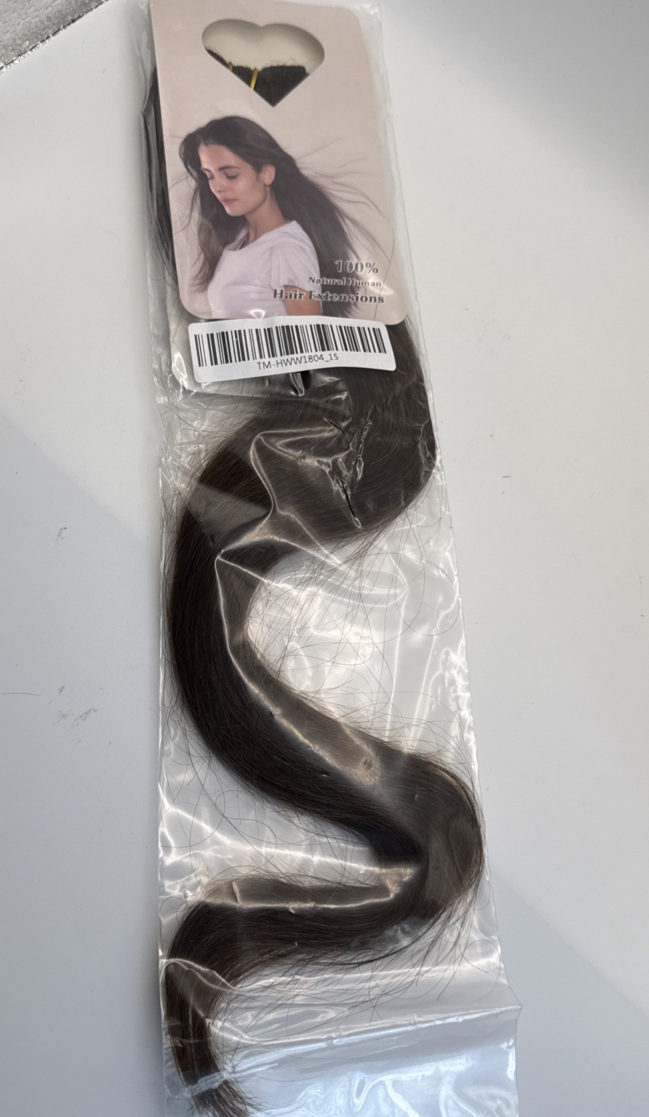 18” Flat Silk Weft 100% Remy Human Hair Extension Medium Brown 50g New