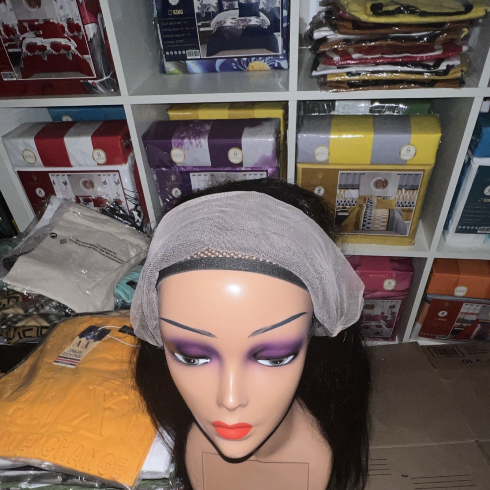 Straight Black Lace Front Wig Sew-In Free-Part for Women