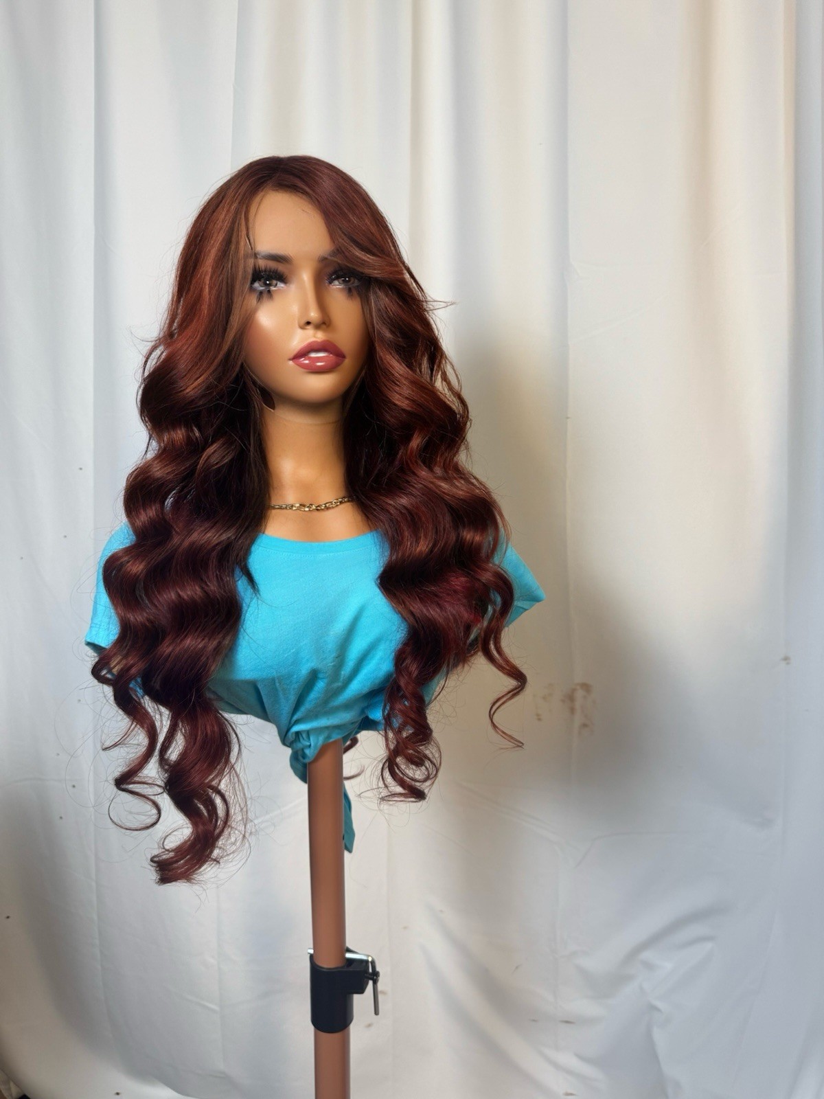 Cyan Unit_Custom 2 Toned Color 13X6 HD Lace Frontal Human Hair Wig 30in