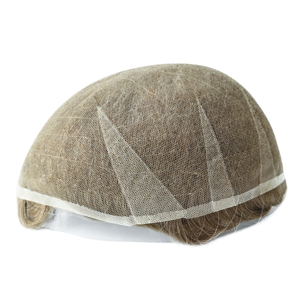 Swiss Lace Toupee For Men Human Hair Replecement System Natural Hairpieces