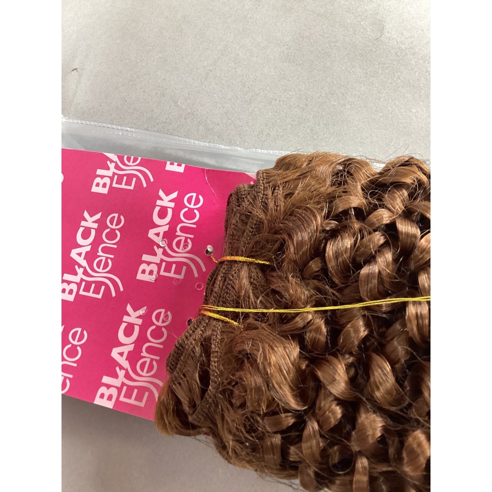 12″ Short Jerry Curl Color #30 Honey Brown Blended Hair Extensions Track Black