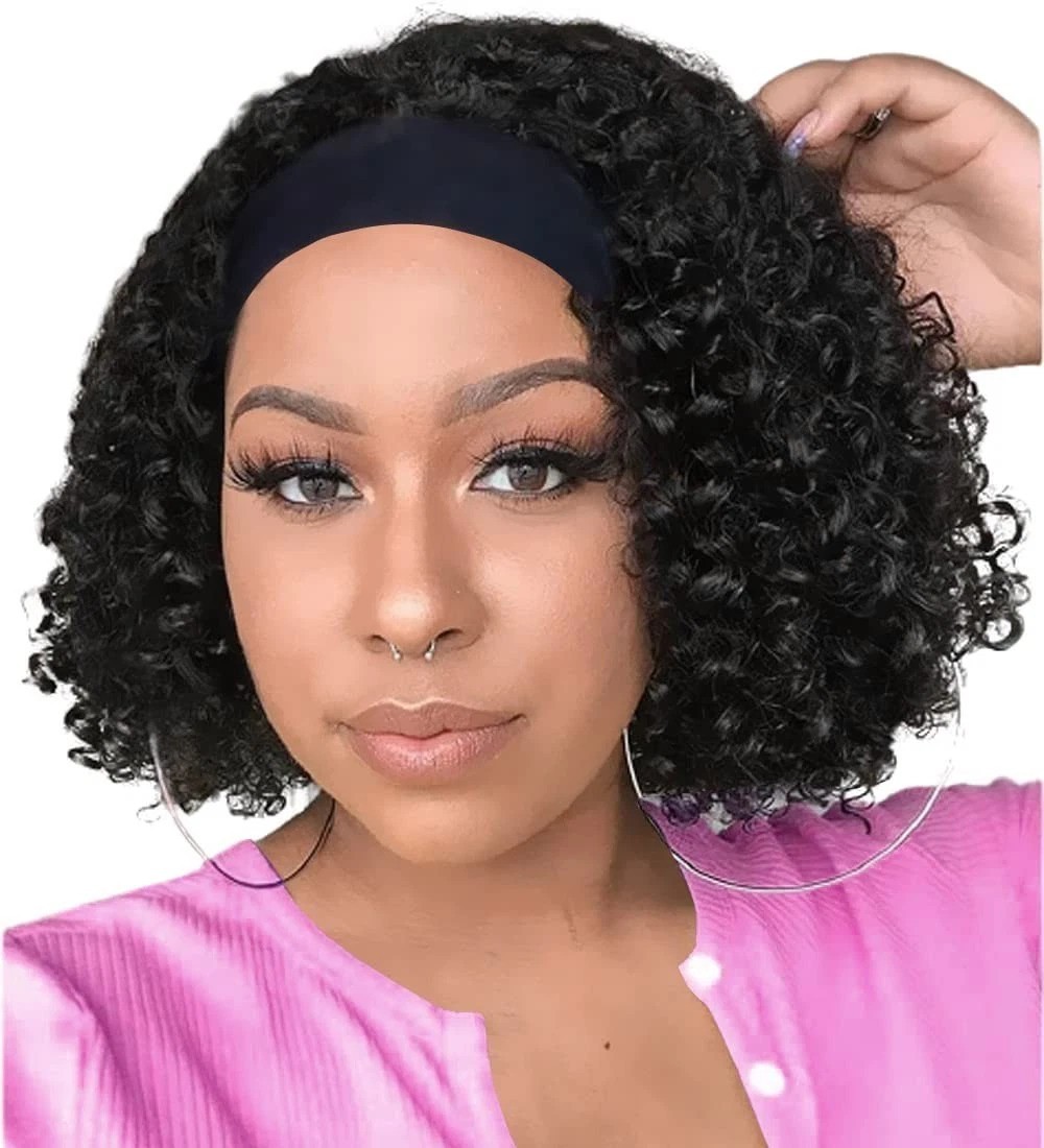 Versatile 10 Inch Deep Wave Headband Wig – Includes Wig Cap & Accessories