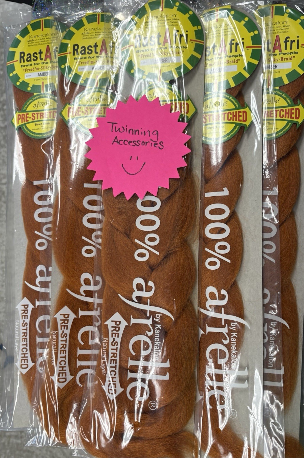 5 Packs RastAfri “Freed’m-Silky-Braid” 100% Afrelle Pre-Stretched by Kanekalon
