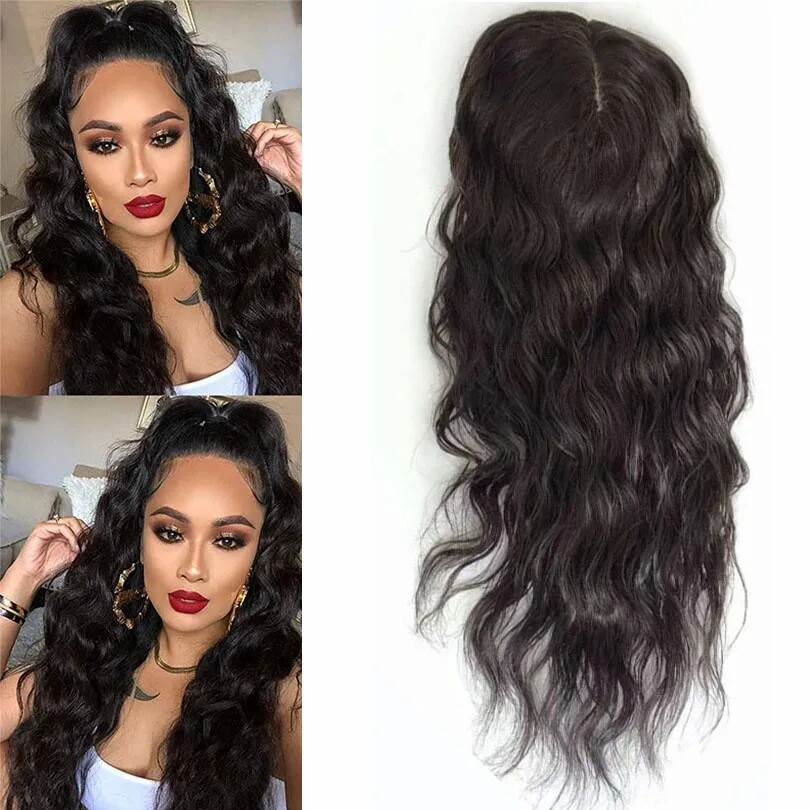 5″x5″ Silk Base Full Lace Human Hair Wig Loose Wave Hand Tied Silk Top Wig 26″