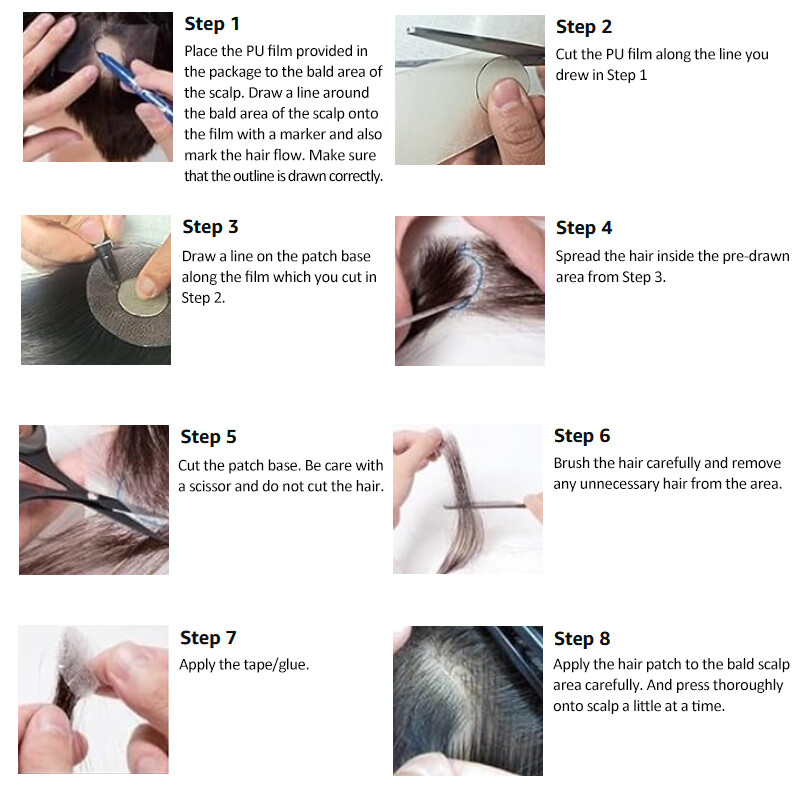 Human Hair Patch Full Lace Cover-up Topper Hairpiece for Women’s Alopecia Areata