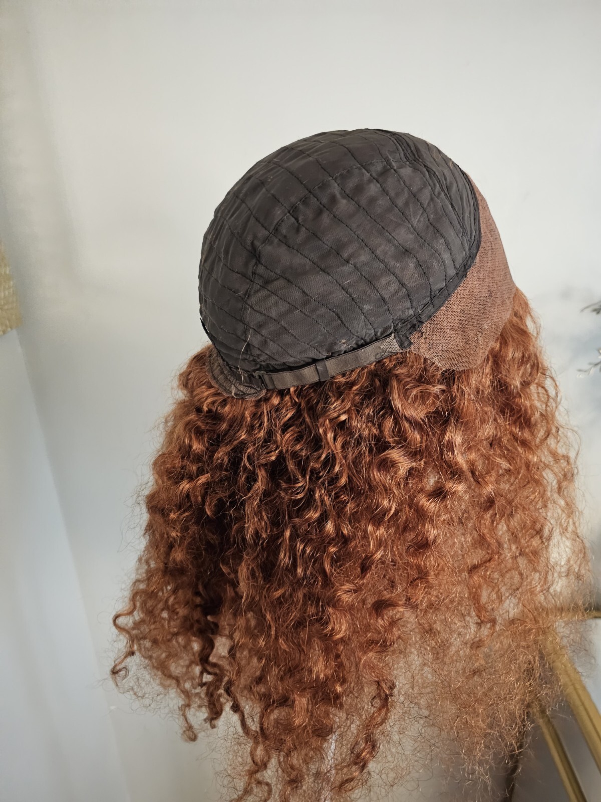 High Quality regular Top 22 to 23″ curly wavy 100% Virgin Human Hair Lace Wig