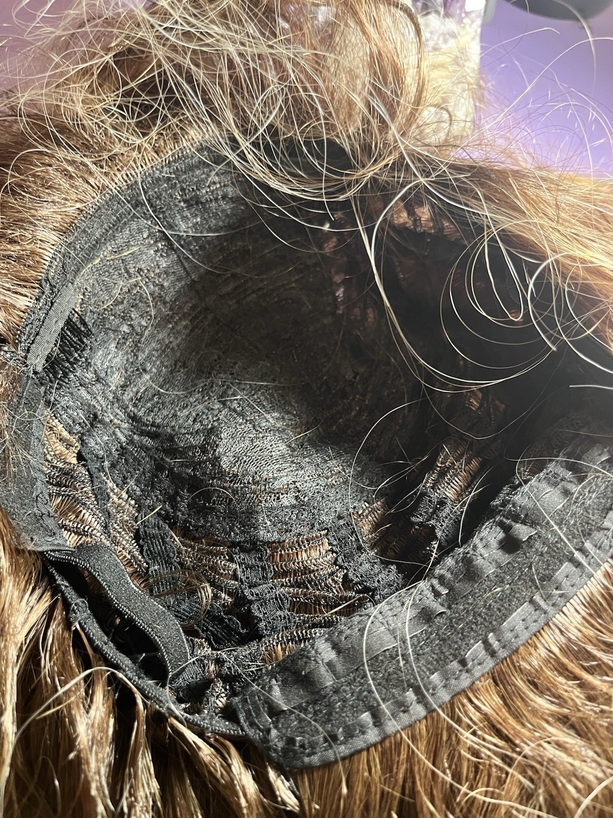 Wavy Ombré Blonde Wig w/ Dark Roots Clip-In Classic Cap Synthetic 21-30in
