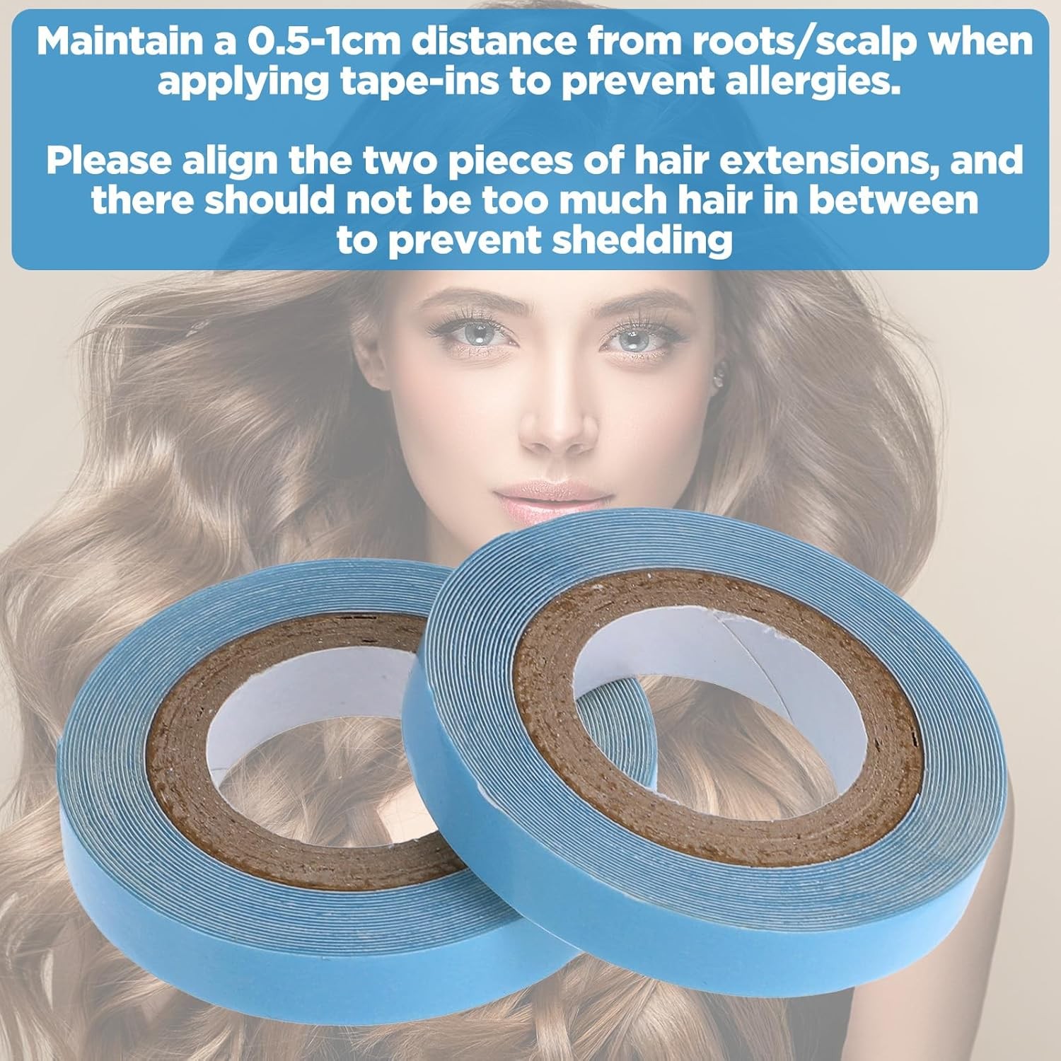 4 Rolls Lace Wig Tape, Double Sided Hair Tape for Wigs, Waterproof Lace Front Ta