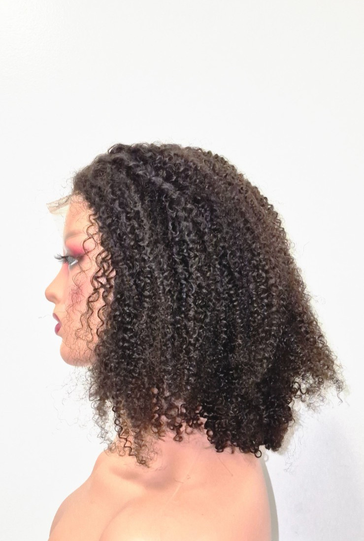 Black Afro Kinky Wig, 5×5, 14 inch