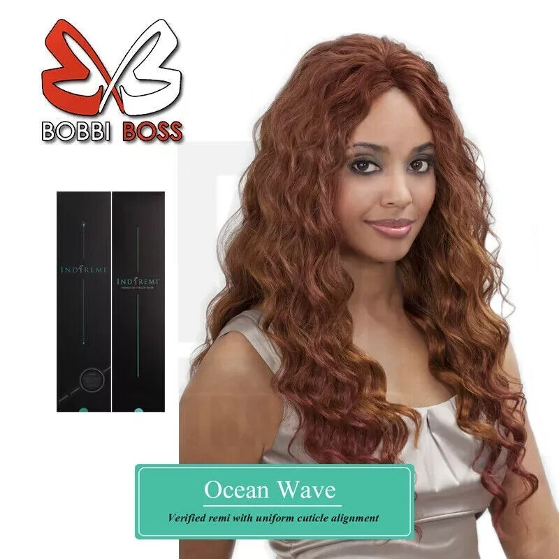 Bobbi Boss, INDI REMI, Ocean Wave Human Hair Extensions, 12″ 14″ 16″ 18″