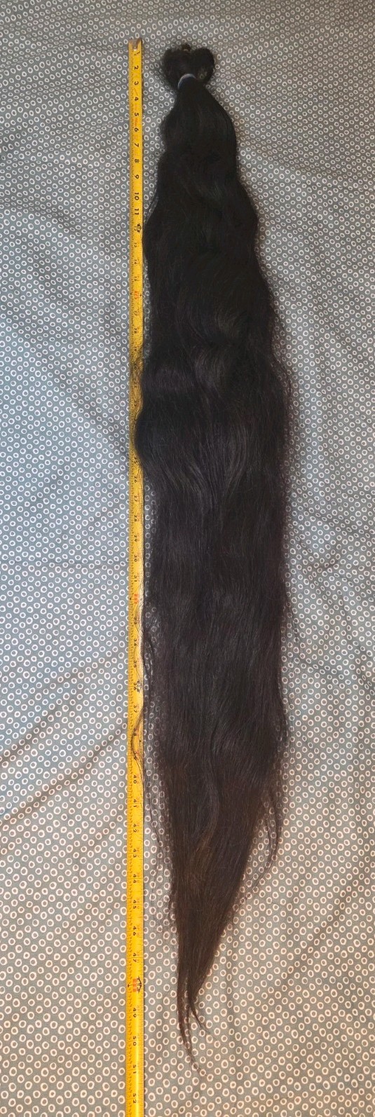 Human Hair super thick ponytail Straight Dark 50 inches 370 grams