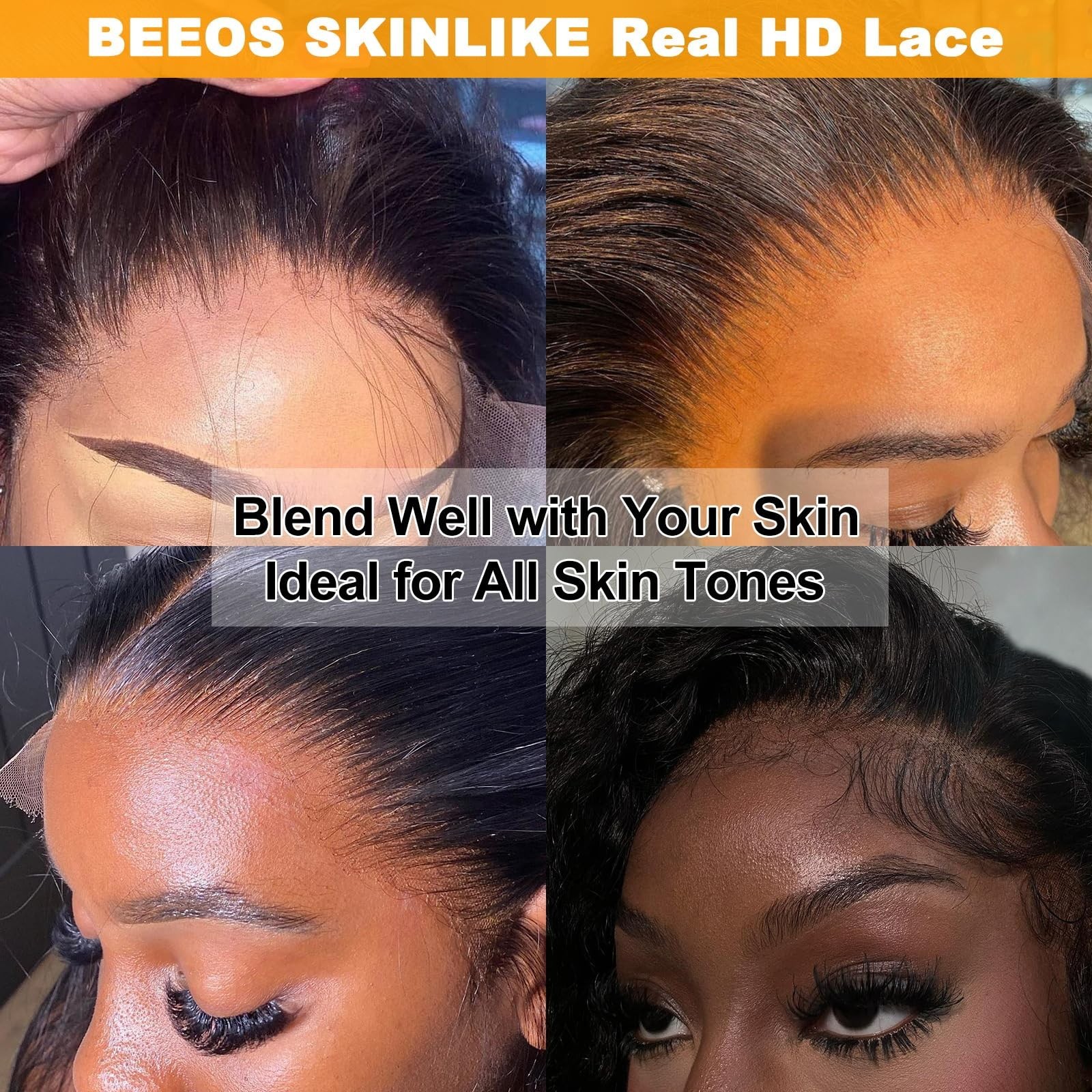 Glueless 5×5 HD Lace Closure Wig, Pre-Cut Ultra-Thin Invisible Lace, 180% Densit