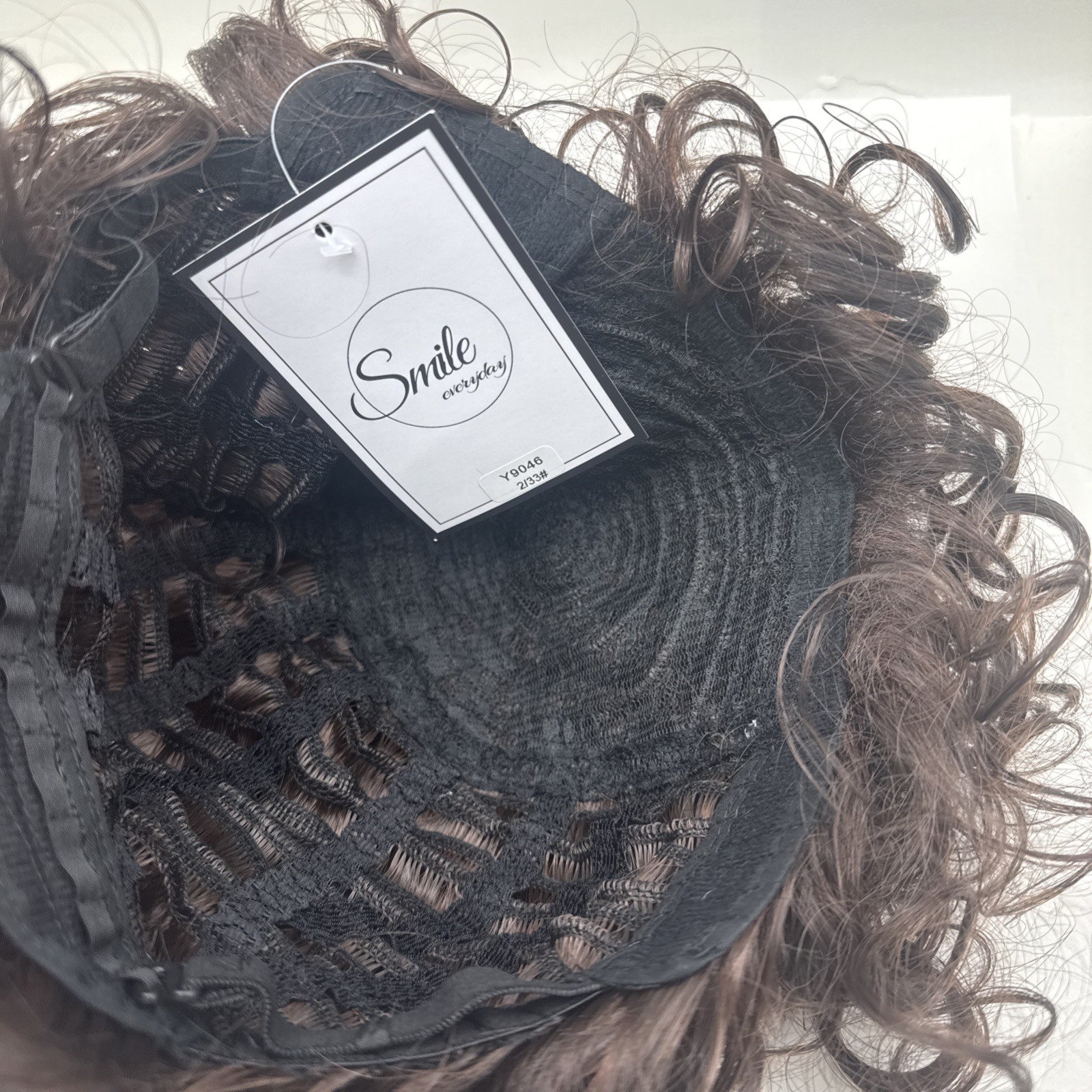 Baruisi Short Curly Wavy Blonde Brown Wigs For Women Natural Looking Synthetic..