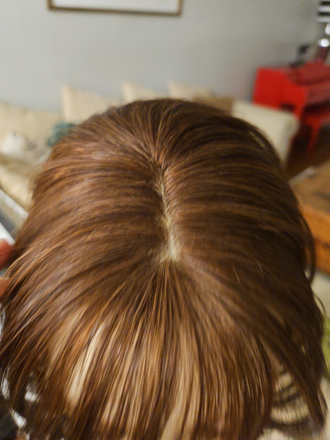 Human Hair Topper, 8-10 Inches With Bangs. Unbranded, 2 Clip Unit. NWOT