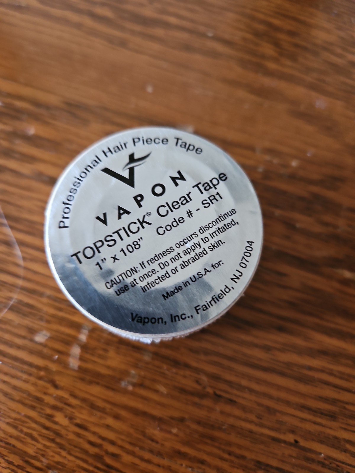 Vapon Topstick Clear Double Sided Roll 1″ By 108″Adhesive Tape Wigs Hair Piece