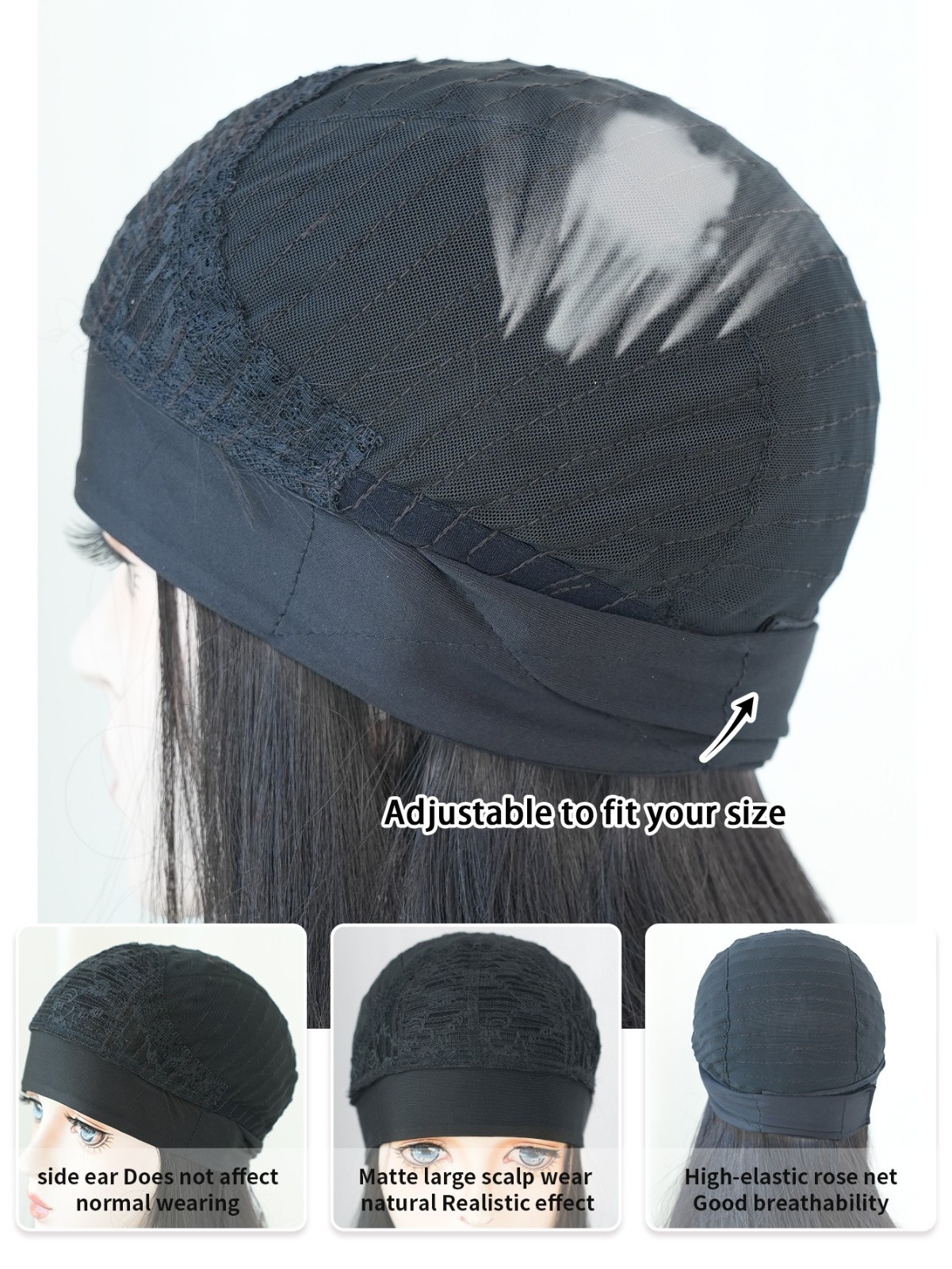 Blue wig with long curly hair wavy and fluffy full head cover with blue wig