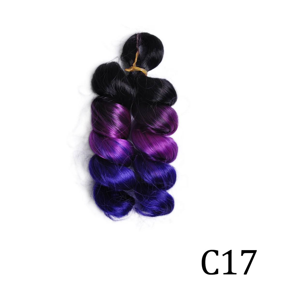 12Inch French Curls Synthetic Hair Extensions Loose Deep Wave Crochet Braids