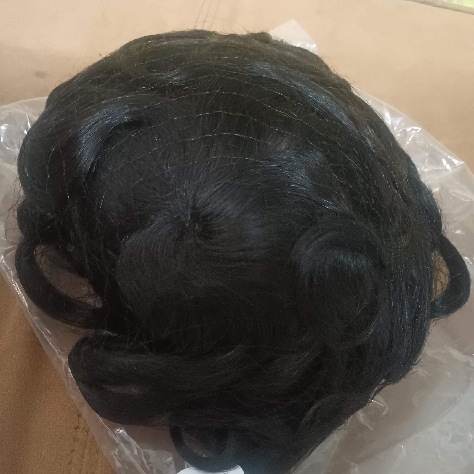 Mens Toupee Human Hair Replacement System French Lace Front Hair Piece 8×11