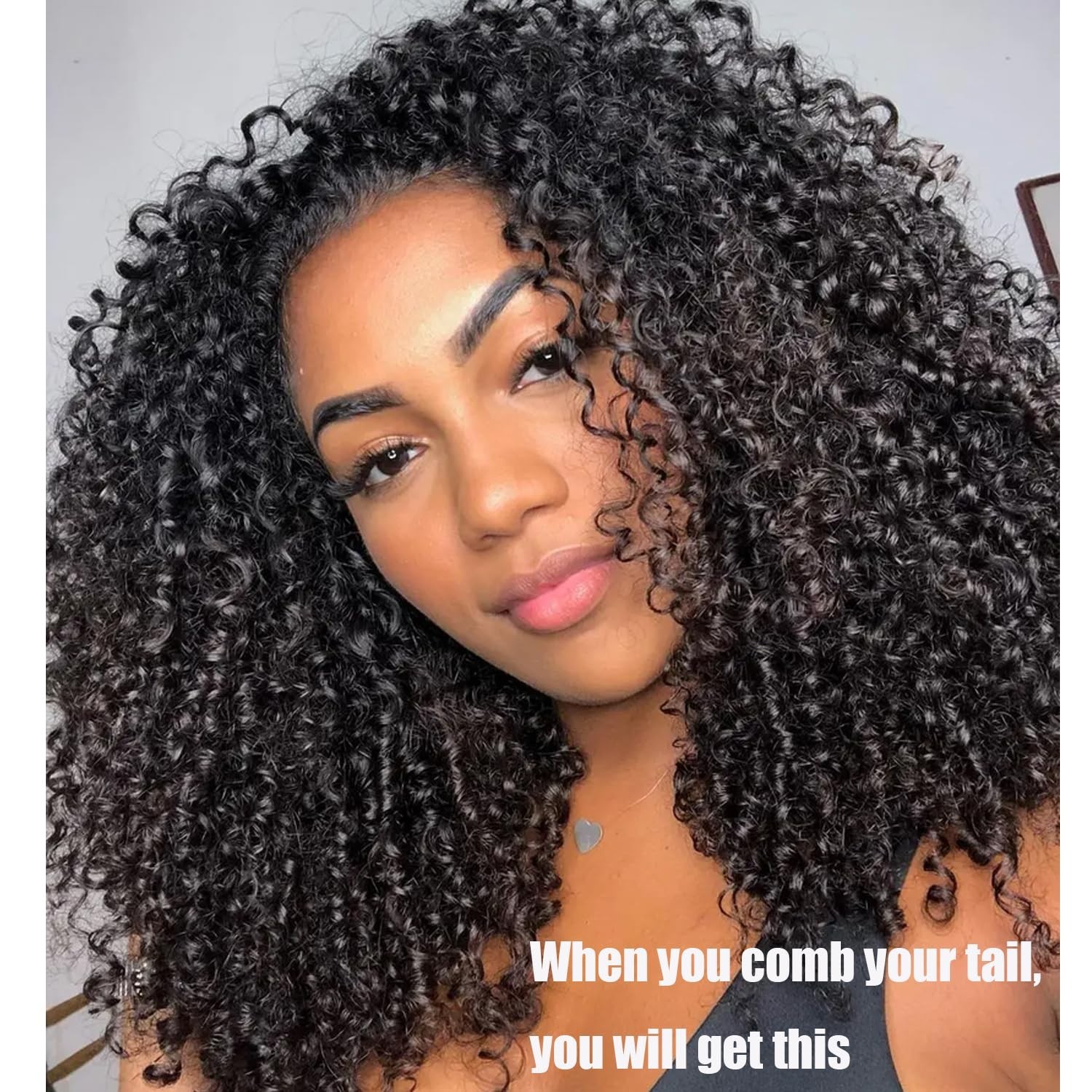 200 Density Curly Half Wig Human Hair 22″ Seamless Flip Over Glueless Wear & Go